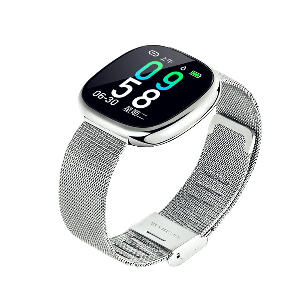 

Smart Watch Strap Strip With Bluetooth Connection Android Phone Sync Notifier Push Message