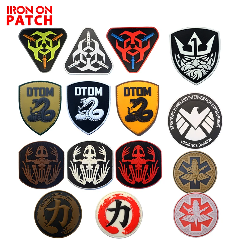 

Navy Seals Patch Bone Frog Skeleton Skull Battlefield Tyrant DTOM Patches Tactical Avengers Morale Embroidery/PVC Badges Patch