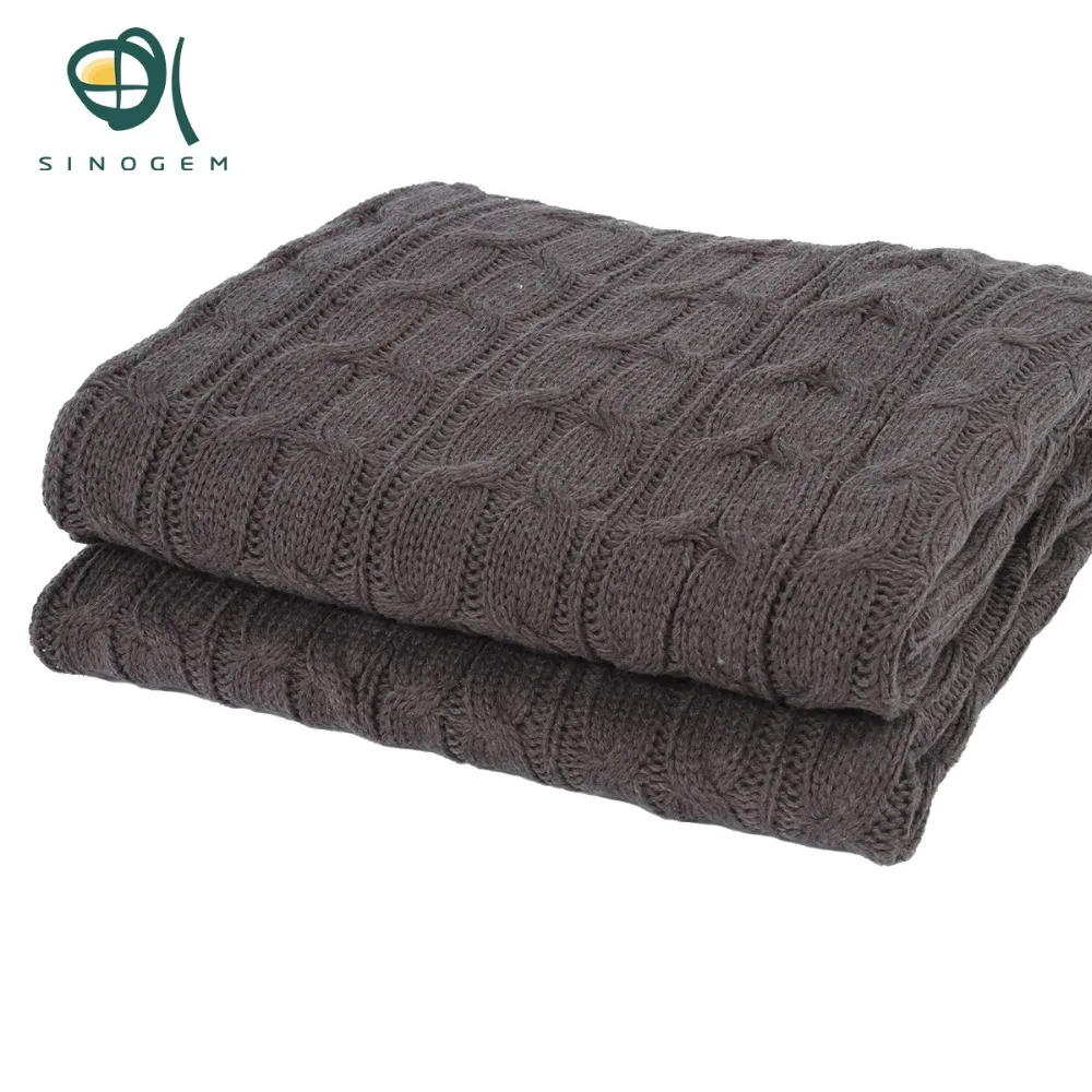 Acrylic Blankets Promotionshop For Promotional Acrylic - Sinogem Xcm Gray Geometric Knitted Blanket Acrylic Weave Tippetwith Super Soft Blanket Cover Double Cable Hand Wash acrylic blankets promotionshop for promotional acrylic - sinogem xcm gray geometric knitted blanket acrylic weave tippetwith super soft blanket cover double cable hand wash