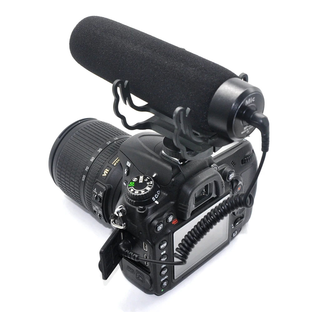 Легкий микрофон для камеры/фотографии интервью видео аудио камеры Nikon Canon DSLR|3.5mm