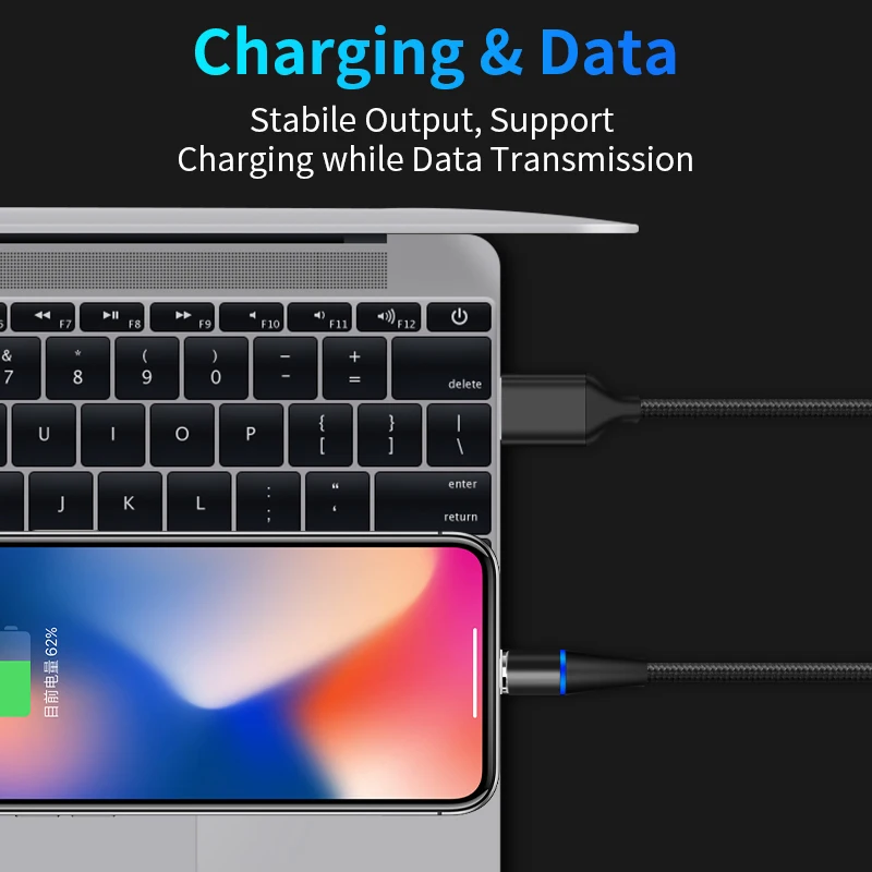SUNPHG 3A سريع شحن كابل مغناطيسي شاحن آيفون xs ماكس المصغّر usb نوع C كابل بيانات لسامسونج s9 الهاتف المحمول سلك SUNPHG 3A سريع شحن كابل مغناطيسي شاحن آيفون xs ماكس المصغّر usb نوع C كابل بيانات لسامسونج s9 الهاتف المحمول سلك