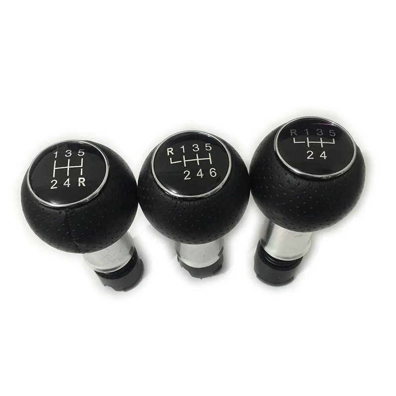 For Audi A1 2011 2012 2013 Car 5 / 6 Speed 12 mm Insert Hole Gear Stick Shift Level Knob Leather Cover