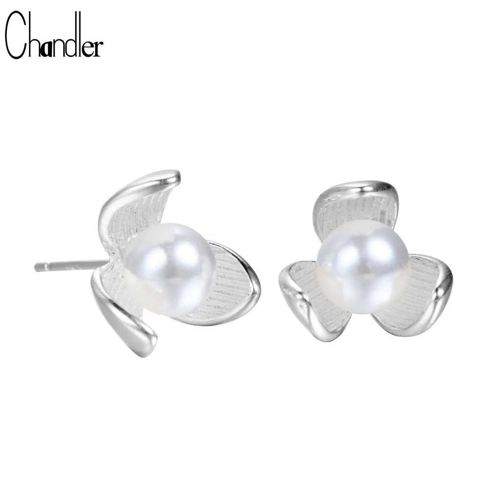 

Chandler Spring Orchid Lab Pearl Stud Earrings For Women Body Silver Jewelry Alibaba-express Drop Shipping