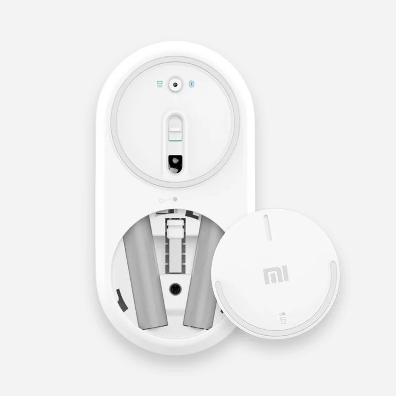 Xiaomi Мини Портативная WiFi 2,4G и Bluetooth двойная беспроводная мышь алюминиевый сплав ABS 1200 dpi Лазерная Поддержка Windows 8 10 PC