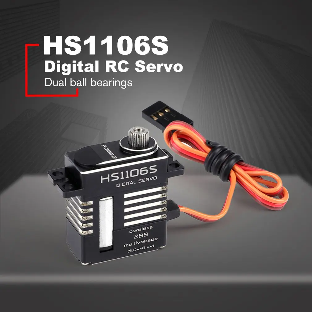 

HS1106S 180 Degree Digital RC Servo Waterproof 7KG Torque Metal RC Servo Motor For Baja RC Car Parts Accessories