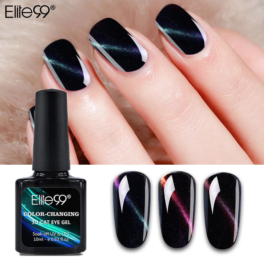 

Elite99 Magnet 10ML Color-changing Cat Eye Line Nail Gel Polish Soak Off UV Long Lasting Nail Art Gel Varnishes Top Base Coat