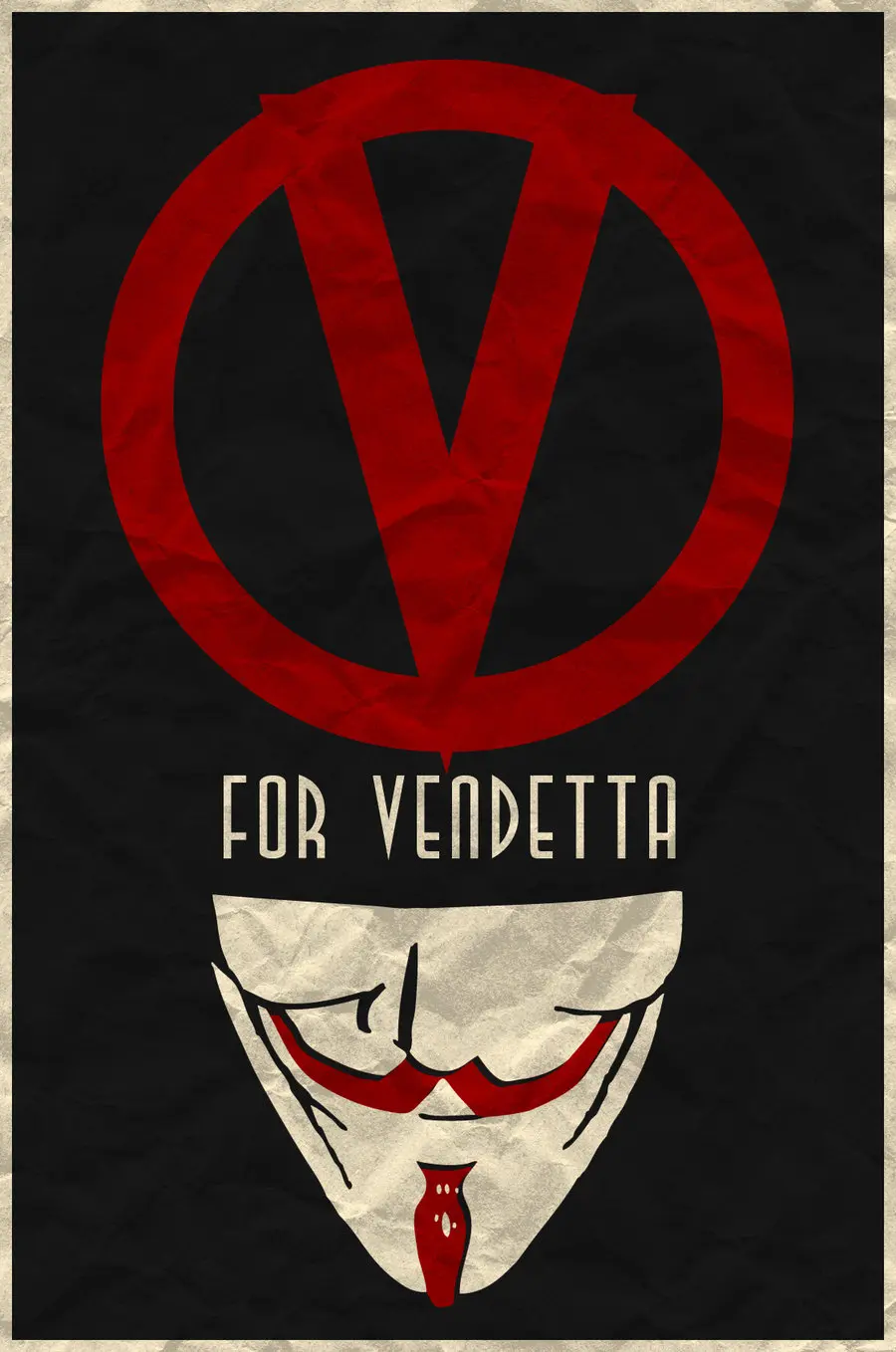 

V for Vendetta Alan Moore and David Lloyd Vintage Retro Poster Decorative DIY Wall Canvas Sticker Posters Home Decor Gift
