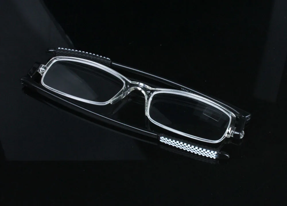 Прозрачный тонкий складной портативный кошелек TR90 стекло для чтения es старое стекло для пресбиопии es легкое переносное вращающееся на 360 стекло для чтения глаз