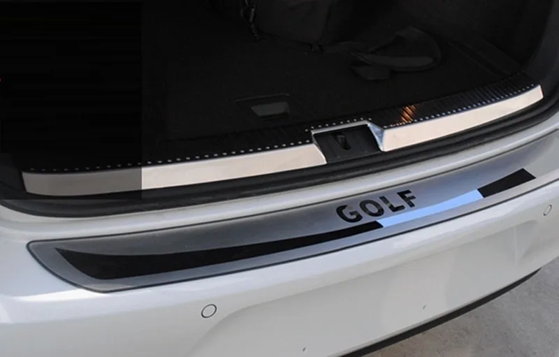 Для Vw Golf 7 Mk7 из нержавеющей стали арьергарды заднего бампера отделка багажника бампера педали автомобиля аксессуары для укладки