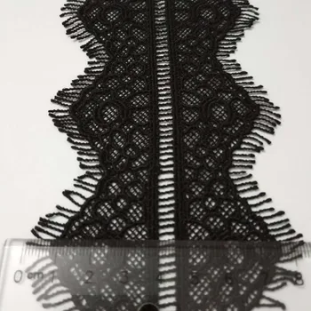 

3D Embroidered Lace Sewing Lace Ployester 7cm 8.5cm 10cm wide Eyelash lace Fabric Milksilk lace Wholesale 5 Yards