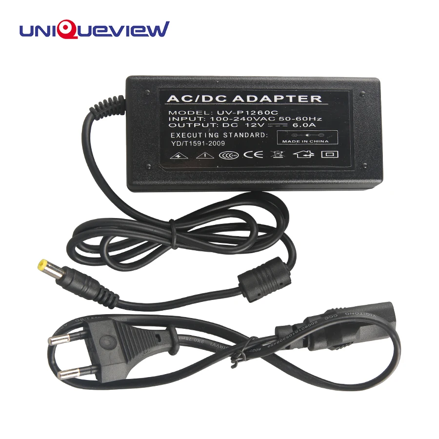 

AC100V-240V to DC 12V 6A CCTV Camera DVR Security System Power Supply Adapter