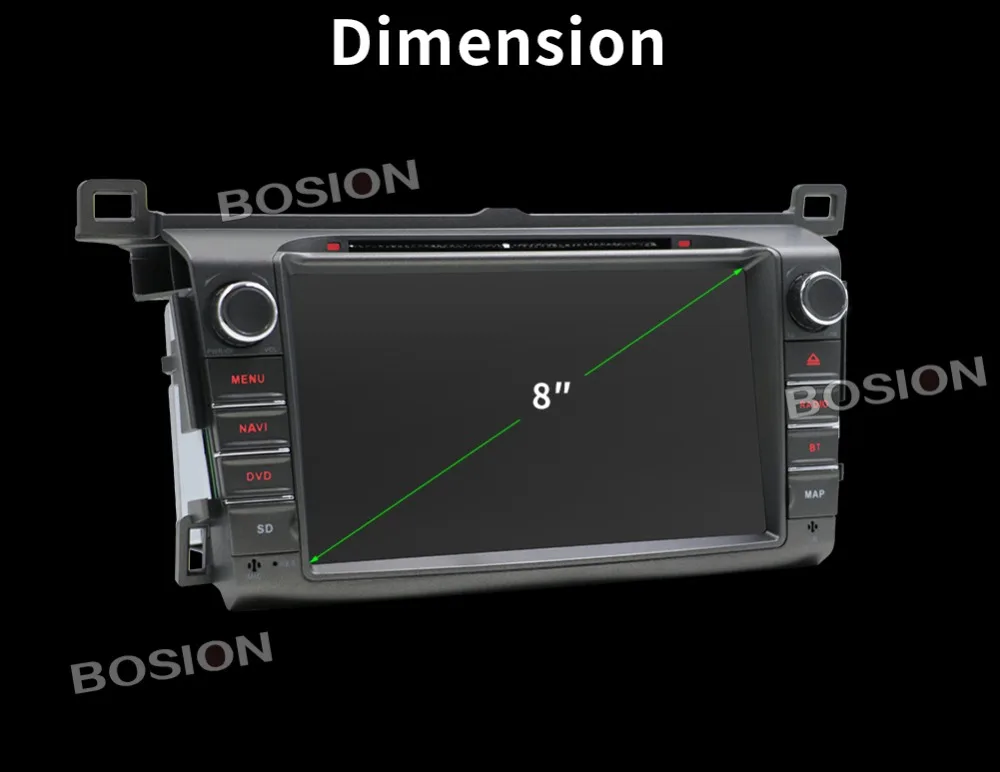 Sale Octa core Android 8.1 2 din car dvd For RAV4 2013 2014 2015 with WiFi 3/4G RDS USB Bluetooth auto-radio car gps navigation 1