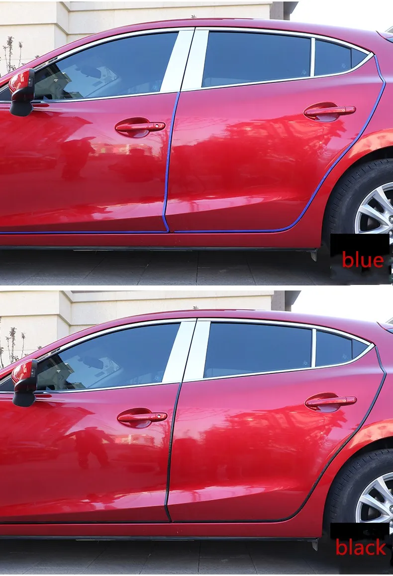 

Qirun car accessories Car body door plate strips protection for audi A6L C7,A7/S7/RS7,Q5,Q3,Q7