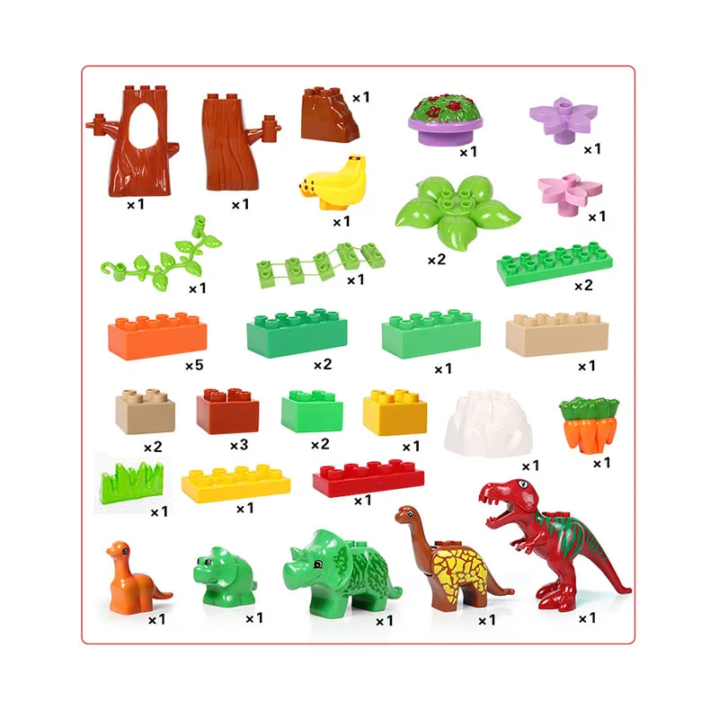 40 шт. Парк Юрского периода Динозавр мир DIY образование building block Игрушка для детей рождественские подарки Совместимость с большой блоки