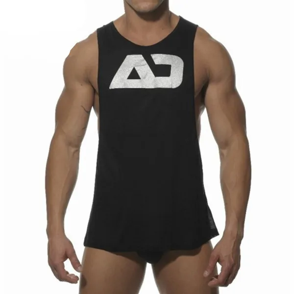 QZXZSM 2017 New Men's Tank Tops Low Cut Armholes Vest Men's Sexy Tank