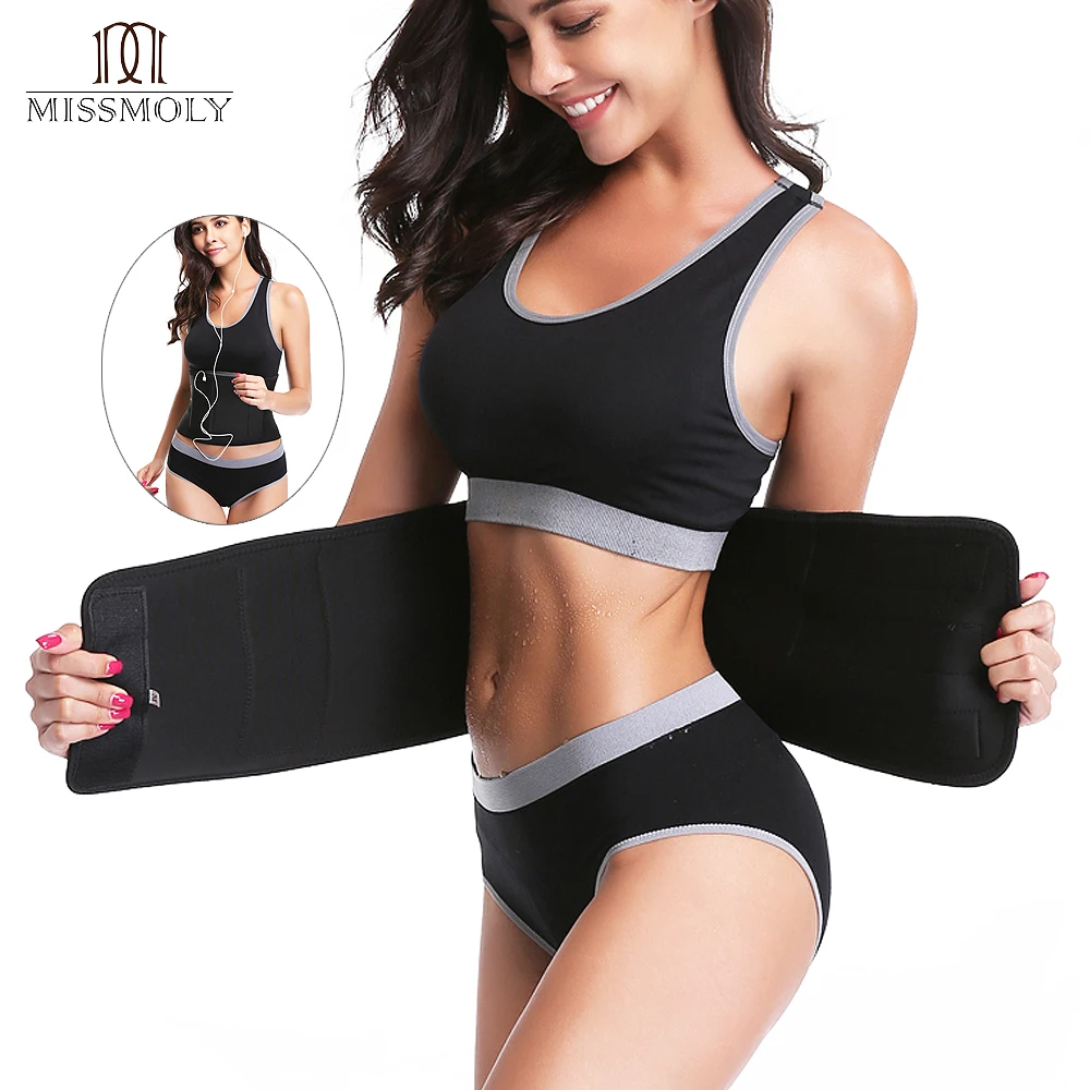 

New Shaper Sweat Women Weight Loss Waist Trimmer Trainer Belt Sauna Neoprene Workout Corset Body Shaper Tummy Waist Cincher