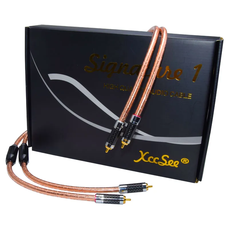 ATAUDIO Hifi RCA кабель высокого качества Cupric copper 2RCA Папа папа для DVD и Amp|Кабели VGA| |