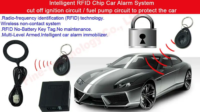 5PCS TA wholesale price RFID transponder Non-contact car immobilizer alarm 125KHz fequency fob key chain horn warning | Автомобили и