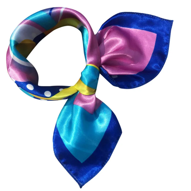 Женский квадратный головной платок, шарфы, женские набивные косынки, модный шарф на шею O.12 - Цвет: E