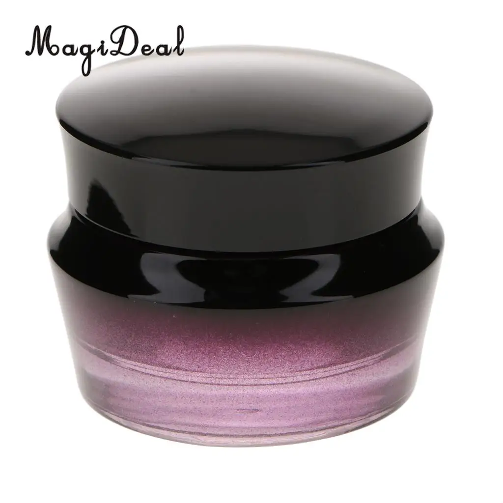 2x Empty Glass Makeup Cream Jar Pot Lotion Bottle Cosmetic Refill Container 30ml with 50ml