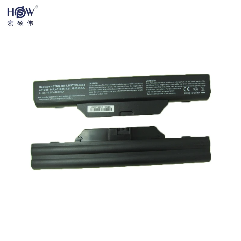 HSW Аккумулятор для ноутбука HP Compaq 510 511 610 6720 s 6730 S 6735 S 6820 S 6830 S 6720 s/CT 6730 s/CT 500764-001 HSTNN-LB51 батарея