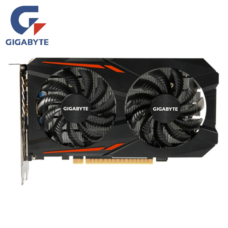Видеокарта GIGABYTE GPU GTX 1050Ti 4 Гб 128 бит видеокарты GTX1050Ti для nVIDIA Geforce GTX1050 Hdmi Dvi VGA карты