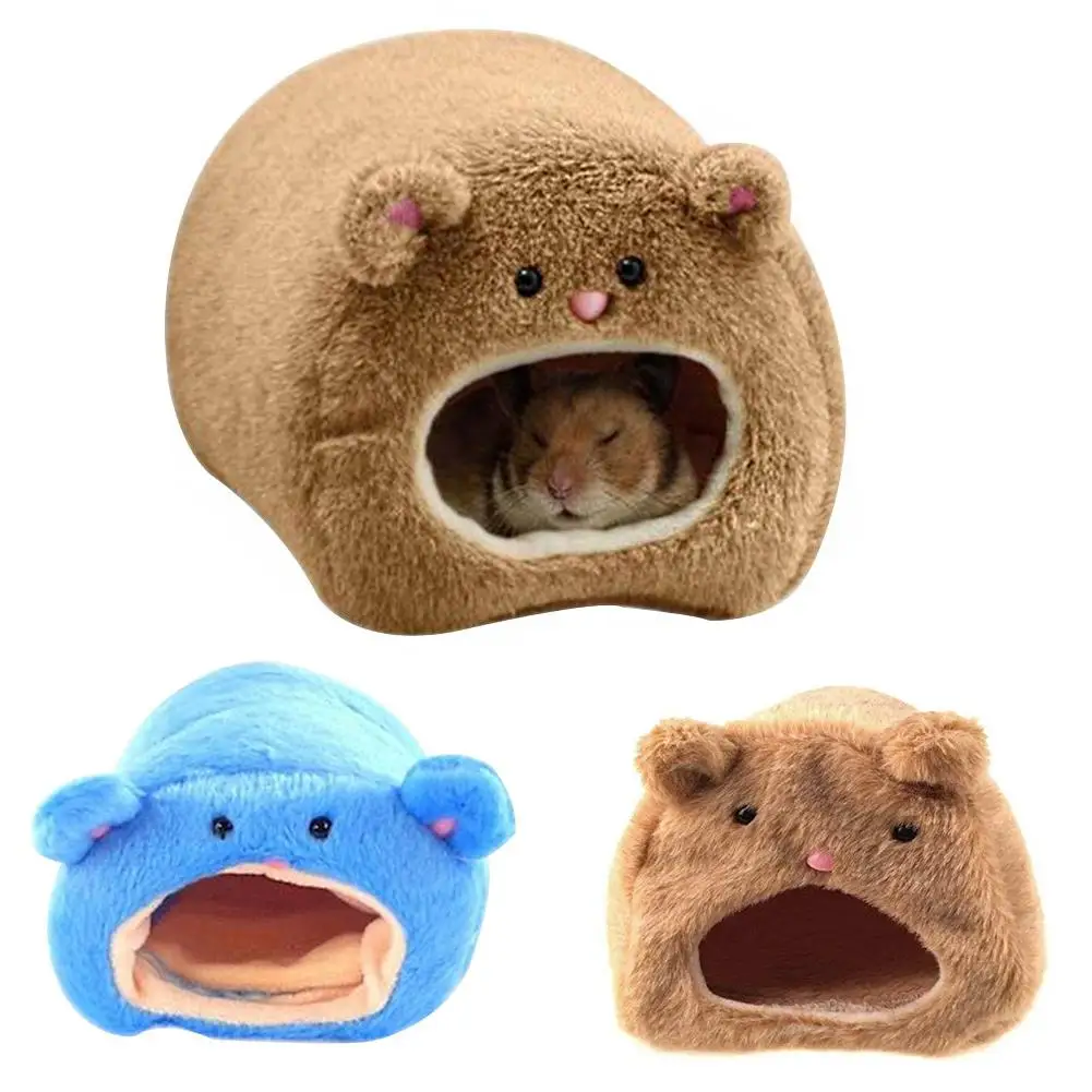

Mini Plush Hamster Hedgehog Warm Guinea Pig Nest Small Animal Pet Sleeping Bed New