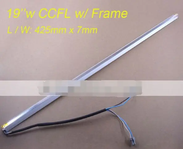 

425mm*7mm CCFL Backlight Lamps with Frame/holder Assembly Double lamps for 19inch wide LCD Monitor Screen Panel Assembly 2pcs