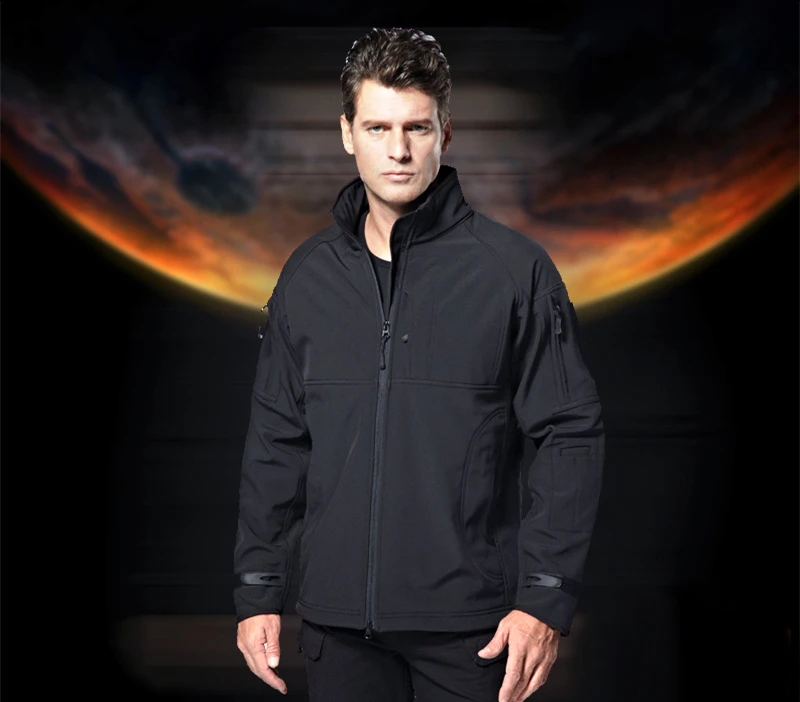 

TAD V5.0 Upgraded Mens Softshell Windbreaker Waterproof Shark Skin Soft Shell Fleece Jacket / Coat