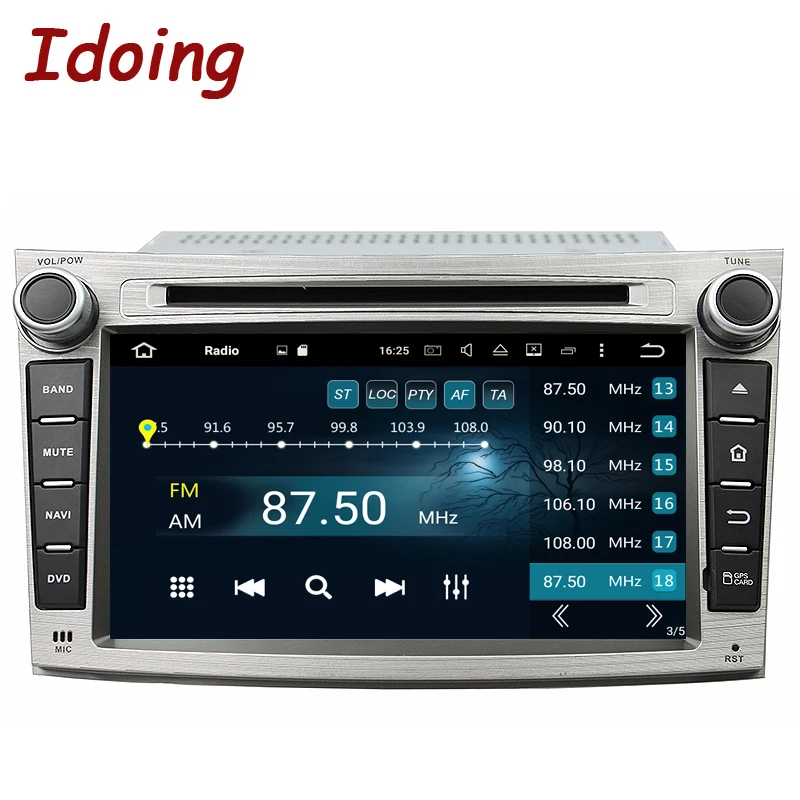 

Idoing 7"Android 8.0 Car DVD For Subaru Legacy Outback 2 Din 8 Core Steering Wheel Control GPS Navigation 1080P Video 4G+32G