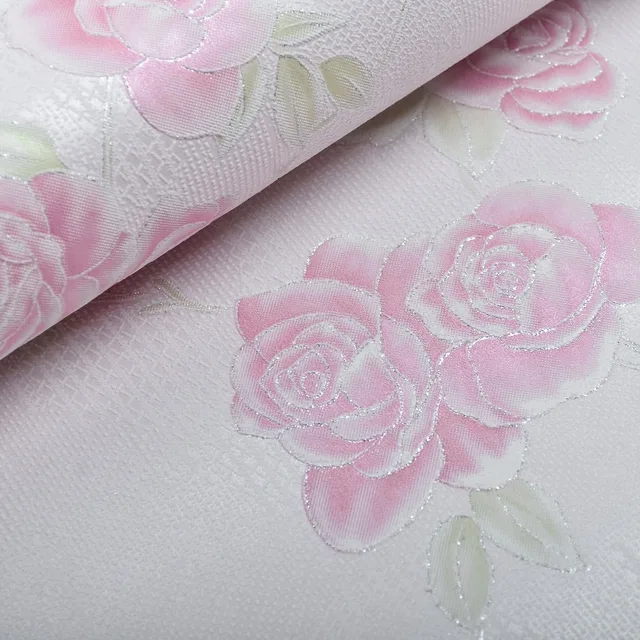 Vintage Modern Rose Fl Wallpaper Roll Natural Elegant Vintage Modern Rose Fl Wallpaper Roll Natural Elegant Pink Flower Wall Paper For Bedroom Living Room