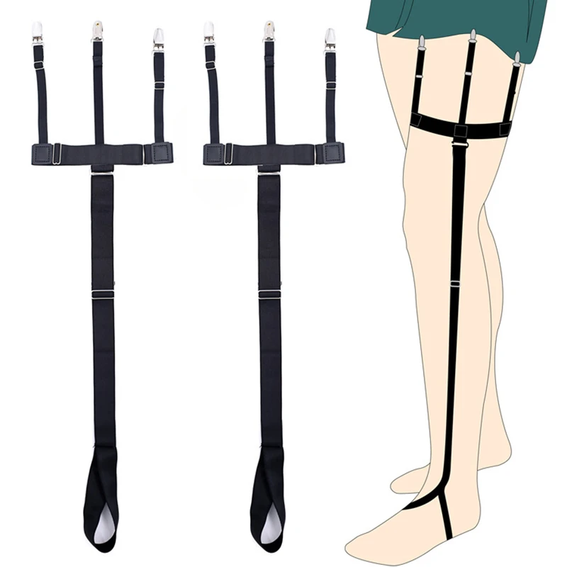 Sock Garters Leoparts Adjustable Thigh Garter Belt Set - Y & I Style Unisex Suspenders For Socks, Shirts & Stockings Sock Garters Leoparts Adjustable Thigh Garter Belt Set - Y & I Style Unisex Suspenders For Socks, Shirts & Stockings