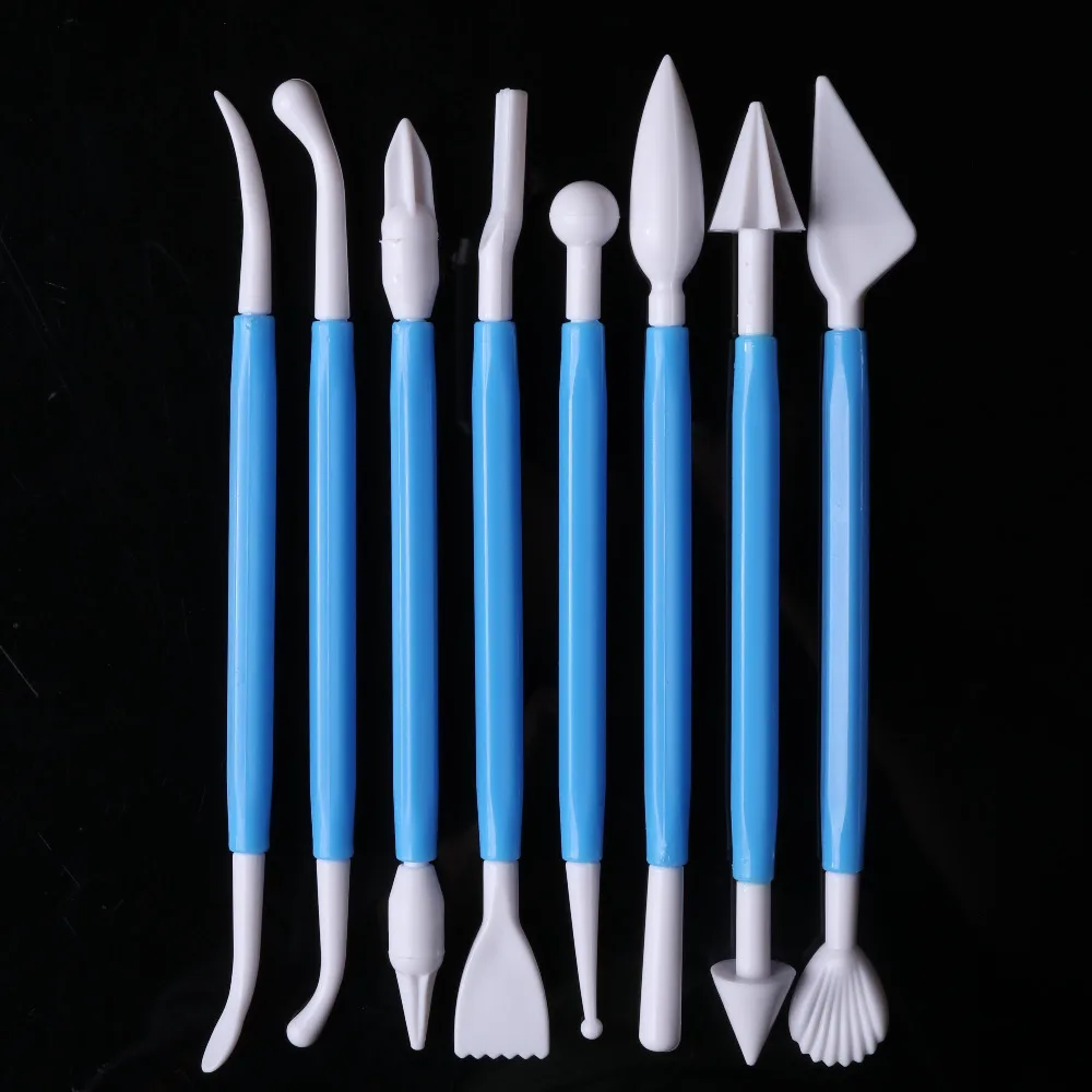 Facemile 8pcs DIY Plastic Fondant Cake Modeling Tools For Sugarcraft