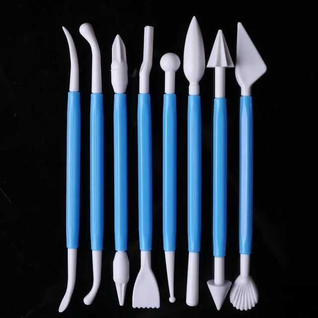 Facemile 8pcs DIY Plastic Fondant Cake Modeling Tools For Sugarcraft