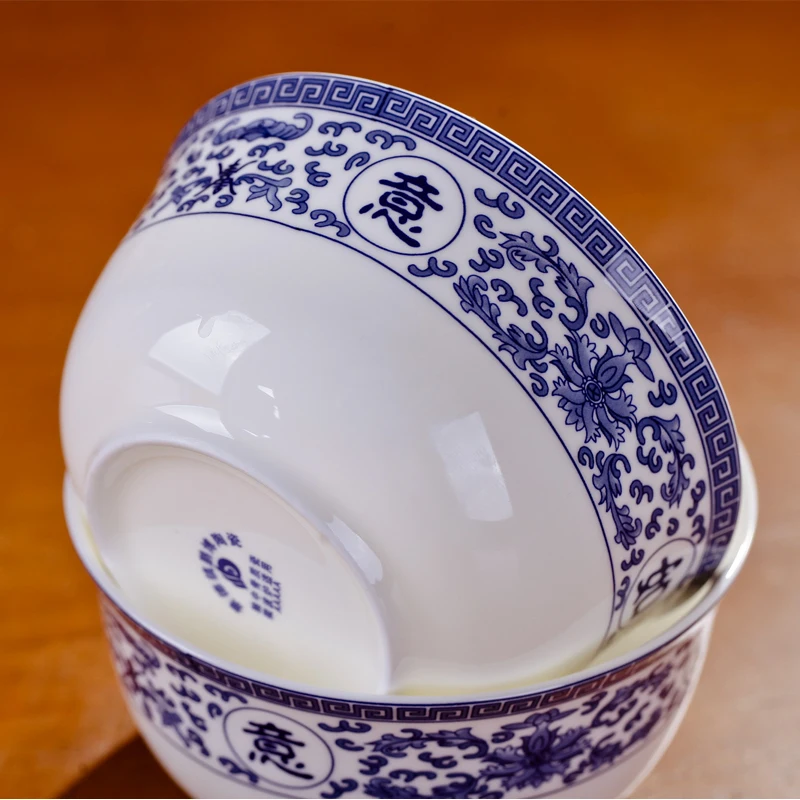 Cutlery Set Chinese rice bowl bone china 4.5 inches 6 installedin