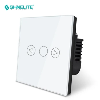

UK Touch light dimmer wall switch for broadlink, interruptor touch dimmer Led light wall switch White Crystal Glass 220V