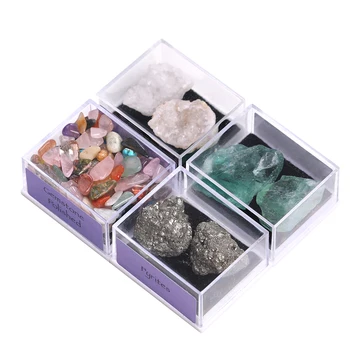 

Organic Material Crystal Amethyst Stone Multicolor Unique Mix Ore White Crystal Column Best Gemstones Crafts Decoration