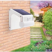 Светодиодный светильник TAMPROAD на солнечной батарее с пультом дистанционного управления PIR датчик движения на солнечных батареях водонепроницаемый настенный светильник для сада двора