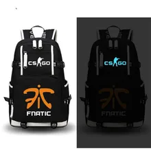 CS GO Fnatic Virtus. pro SK Светящийся рюкзак, рюкзак, сумка для книг, повседневная школьная сумка для ноутбука, школьная сумка для мальчиков и девочек, дорожная сумка