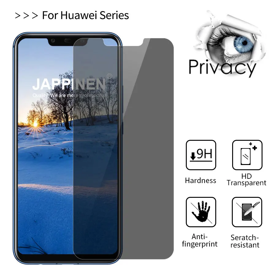 

For Huawei P30 Pro P20 Pro P30 P20 Lite Privacy Glass Film Anti-Glare Screen Protector For Huawei Mate 20 10 Pro 20X Honor 10