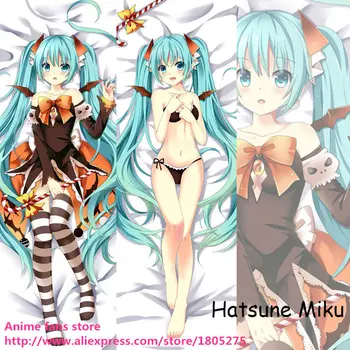 

Hot Japanese Anime VOCALOID Hatsune Miku demon Cute demon Pillowcase Pillow Cover Case Hugging Body Bedding 068