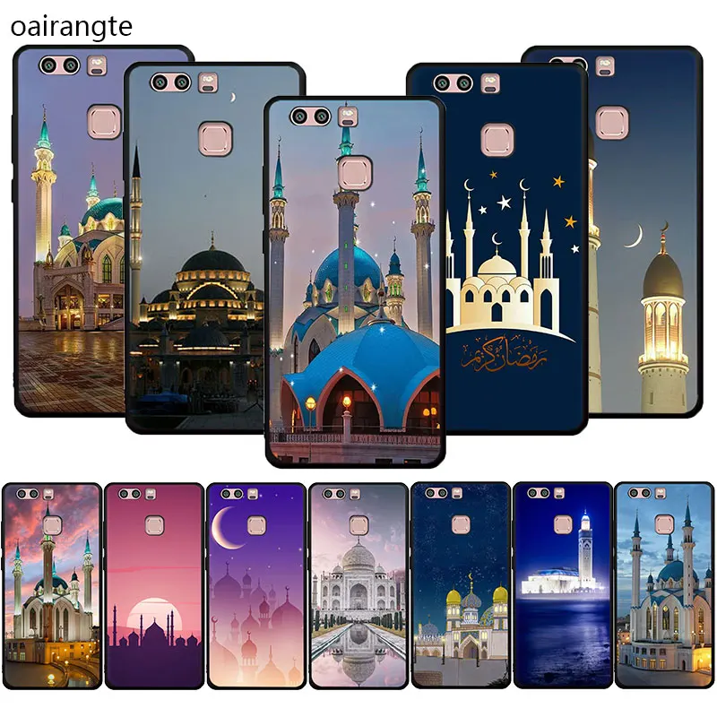 

Landscape Muslim Mosque Building Soft TPU phone cover case for Huawei P8 P9 P10 P20 P30 Pro Lite Mini P Smart