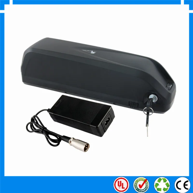 

EU US RU no taxes New 48V Lithiumion battery Hailong frame Case 48V 16AH 17.5AH Ebike li-ion Battery +charger