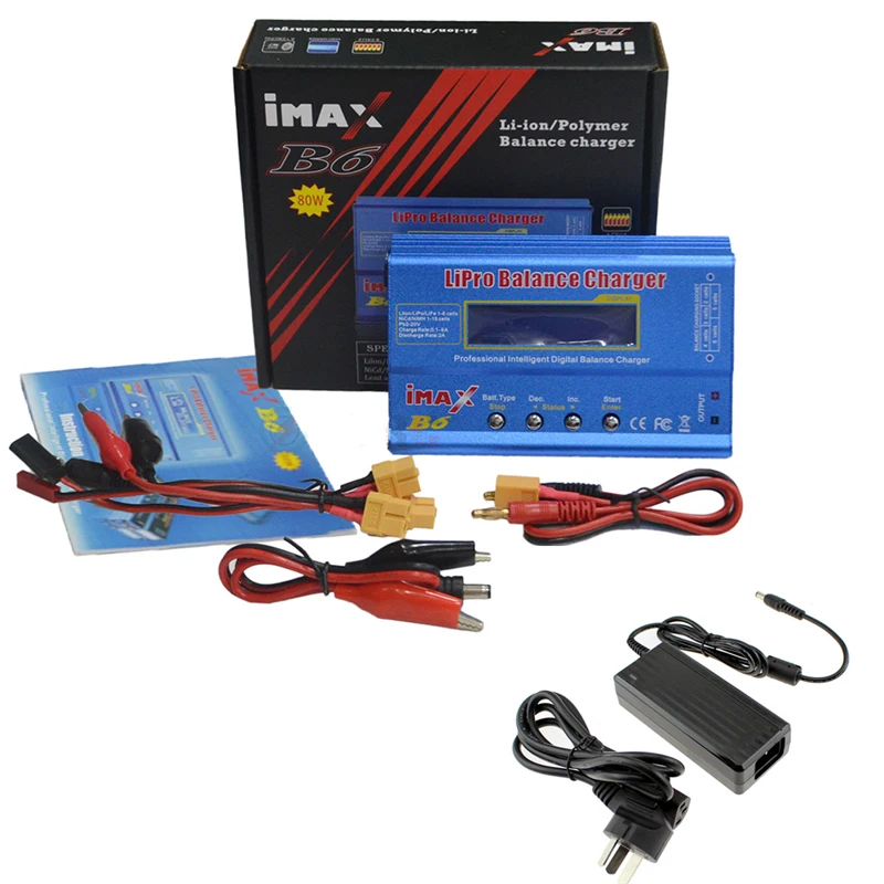 IMAX B6 цифровой RC Lipo Баланс Зарядное устройство Цифровое зарядное + 12 В 5А источник
