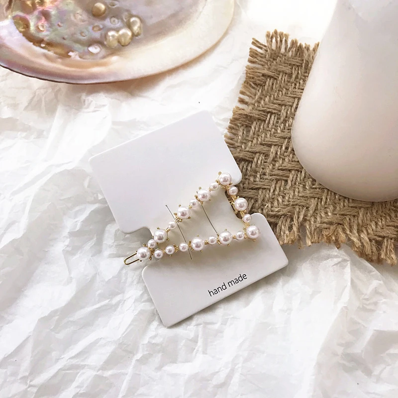 Fashion Crystal Pearl Hair Clip Metal Hairclip Elegant Barrette Bobby Hair Pins Wedding Hair Styling Tool Hair Clips for Women Fashion Crystal Pearl Hair Clip Metal Hairclip Elegant Barrette Bobby Hair Pins Wedding Hair Styling Tool Hair Clips for Women