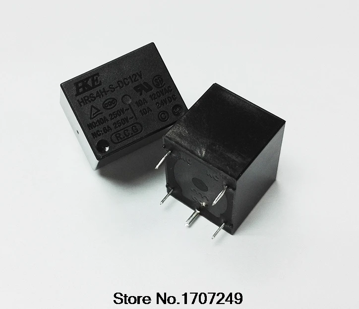 o Envio Gratuito de 100 Lote Poder Relé Hrs4h-s-dc5v Hke Hrs4h-s-dc12v Hrs4h-s-dc24v Hrs4h-s Dc5v 12 v 24 10a 5 Pinos Pçs –