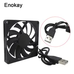 2019 Enokay 80 мм 5 в USB 80x80x10 8 см 8010 Бесщеточный охлаждения Cooler PC Процессор Компьютерный Вентилятор