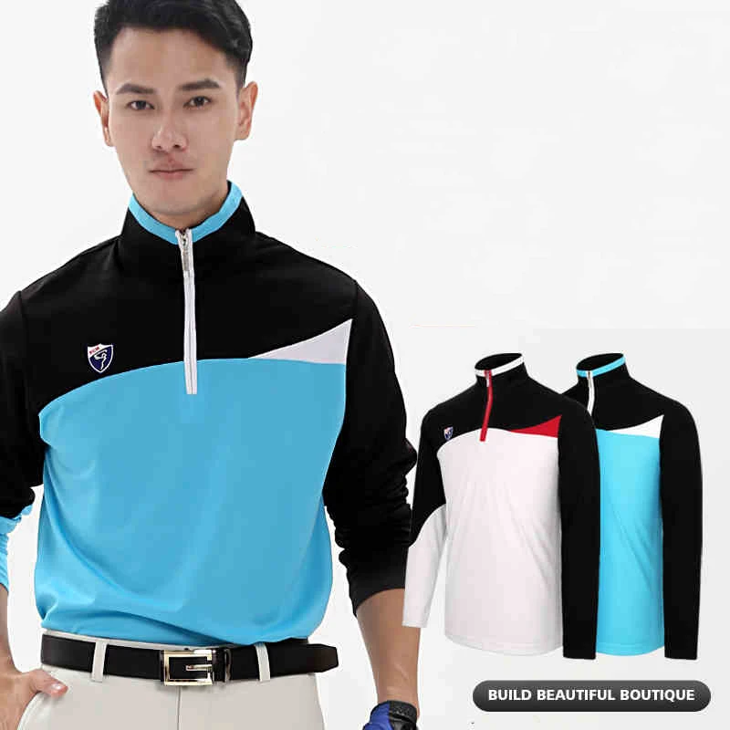 golf shirts men autumn golf wear top clothes brand long ...