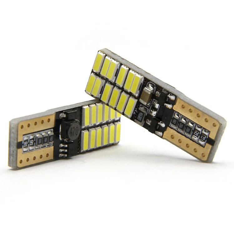 YSY T10 лампы 4014 24SMD 24 led Canbus ОШИБОК подкладке Light 194 168 W5W белый авто удара просвет лампа двери лампа без полярности