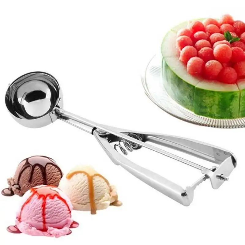 

1Pcs Stainless Steel Ice Cream Spoon Mash Potato Scoop Spherical Mould Kitchen Tool 4cm 5cm 6cm